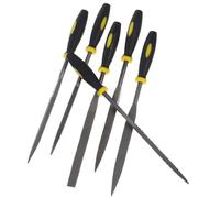STOBAZA Ensemble de 6 Limes à Bois et Métal Miniatures en Acier, Jeu de Fichiers Portables 5mm X 180mm pour Menuiserie, Sculpture et Travail Manuel Professionnel