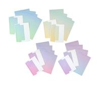 STOBAZA Ensemble de Papeterie 4 Sets Papier à Écrire Lisse et Petites Enveloppes Dégradées Élégantes pour Invitations Mariage et Correspondance Raffinée