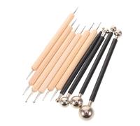 STOBAZA Ensemble D'outils de Sculpture pour Argile, Double Extrémité | Pointe Arrondie, Poignée Ergonomique Antidérapante, Léger, Protège les Surfaces, Usage Classique et DIY