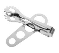 STOBAZA Ensemble Pinces à Pâtes en Acier Inoxydable, Outil Mesure Spaghettis Antiadhésif, 3 Tailles Multifonction, Serveur Spaghetti Cuisine Italienne et Portions Précises