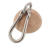 STOBAZA Entraîneur de Force en Bois Demi-sphère pour Grimpeurs, Outil Portable Antidérapant Texture Naturelle pour Exercice des Doigts en Extérieur Bureau