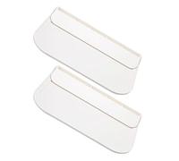 STOBAZA Étagères Murales Pliables Adhésives 2Pcs Étagères Flottantes en Plastique pour Salle de Bain Étageres Autocollantes Rangement Pratique pour Serviettes et Accessoires