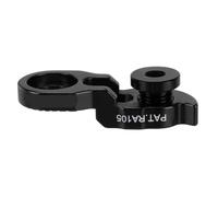 STOBAZA Extension de Dérailleur Arrière Aluminium avec Vis Support Renforcé pour Patte de Dérailleur VTT Facile à Installer et Noir