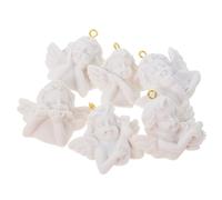 STOBAZA Figurines Miniatures D'anges en Résine 12pcs Noël Porte-clés | Décoration Soi-même, Accessoires Rétro pour Coques, Scrapbooking, Bijoux Créatifs