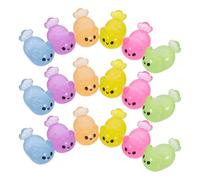 STOBAZA Figurines Miniatures d'animaux Marins en Résine Phosphorescente, Lot de 18 Pièces Multicolores, Décoration DIY pour Mini Jardins, Aquariums et Espaces Créatifs