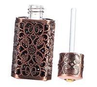 STOBAZA Flacon De Parfum 3ml en Métal Gravé Flacon Vide Antique Vaporisateur D'huiles Essentielles Bouteille Décorative pour Cosmétiques Adapté Aux Voyages L'utilisation Quotidienne