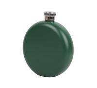 STOBAZA Flasque Whisky Acier Inoxydable Portable Ronde Compacte Flasque Hip Flask pour Randonnée et Voyage Hommes et Femmes Vert