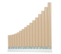 STOBAZA Flûte de Pan en Résine Blanche C Majeur 16 Tubes Portable pour Débutants Instrument de Musique Scolaire pour Garçon et Filles et Élèves, Flûtes de Pan Multifonctionnelles