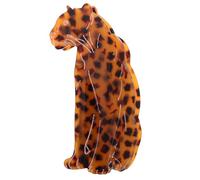 STOBAZA Grandes Pinces à Cheveux en Acétate Motif Léopard Écaille de Tortue Pince Banane Blanche Effet Griffes Maintien pour Cheveux Longs et Courts Accessoire Coiffure Polyvalent