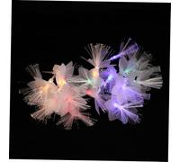 STOBAZA Guirlande Lumineuse à Fibre Optique 3 Mètres 20 LED Couleurs, Décoration Lumineuse pour Chambre à Coucher Et Festivals, Fonction Fixe Et Clignotante, sans Piles Intégrées