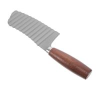 STOBAZA Hachoir Manuel Coupe-frites Ménager en Acier Inoxydable avec Lame Ondulée, Trancheuse Ondulée pour Pommes de Terre, Légumes et Fruits, Outil de Découpe avec Poignée Ergonomique