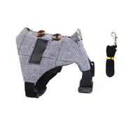 STOBAZA Harnais Élégant pour Lapin en Polyester et Coton, Confortable et Facile à Porter, pour Promenades en Extérieur, 1 Set Léger et Créatif