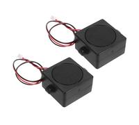 STOBAZA Haut-Parleurs Mini 5 W 4 Ohms à Large Bande Évent Bass-Reflex, Portable pour Systèmes Audio Domestiques et Bornes Publicitaires, Lot de 2