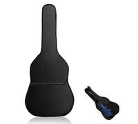STOBAZA Housse de Guitare Acoustique 40 à 41 Pouces en Oxford 420d Noir | Bandoulière Réglable Poignée, Poche Latérale et Fermeture Éclair Lisse, pour Étudiants et Débutants