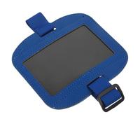 STOBAZA Id Badge Holder Sleeve Armband Bleu Ajustable Élastique pour Ski Pass et Carte Identité Protection Transparente pour Personnel de Sécurité Infirmiers et Bureaux