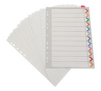 STOBAZA Intercalaires A4 Épais pour Classeur, 12 Onglets Colorés Mois en Anglais, Séparateurs de Page Plastifiés pour Bloc-notes à Feuilles Mobiles, Organiseurs Pratiques pour Bureau