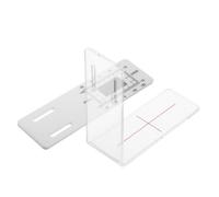 STOBAZA Jauge de Mesure Angle Claire Plastique pour Fissures Angle Outil de Surveillance et Mesure pour Rénovation et Construction Facile à Utiliser et Robuste