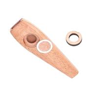 STOBAZA Kazoo en Bois Naturel pour Débutants, Partenaire Guitare et Ukulélé, Instrument à Vent Ludique et Facile à Jouer, Accessoire Musical Compact Kaki, Éveil Musical Garçon et Filles