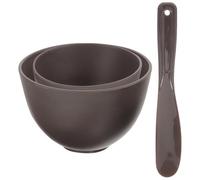 STOBAZA Kit Bol Silicone Pour Masque Facial et Outils de Mélange Bol de Cire Souple avec Spatule Accessoire Essentiel pour Soins de Beauté DIY Résistant et Facile à Nettoyer Adapté Salon