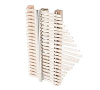 STOBAZA Kit D’Accessoires pour Piano à Pouces 21 Tons, Pièces Faites la Main 21 Touches Complètes et Bois de Support, Ensemble à Monter Soi-même pour Kalimba, Accessoires Musicaux