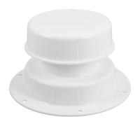 STOBAZA Kit de Couvercle de Ventilation de Toit Blanc pour Camping-Car et Caravane avec Vis Chapeau d'Aération en Plastique Robuste Bride de Ventilation pour Plomberie Protection