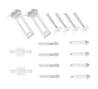 STOBAZA Kit de Quincaillerie Robuste pour Porte Pliante et Coulissante Charnières Heavy Duty pour Pivot et Inférieur Roues Guides pour de Placard et Penderie