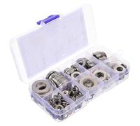 STOBAZA Kit de Rondelles Plates Acier Inoxydable Assortiment de Gaskets pour Équipement Mécanique Haute Résistance et Protection des Surfaces
