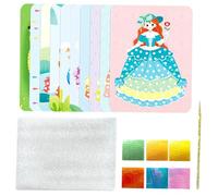 STOBAZA Kit DIY Peinture à Piquer pour Garçon Fille Jeu Créatif Fait Main Kit Broderie Facile Loisir Artistique et Éducatif Set