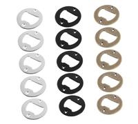 STOBAZA Kit Inserts Ouvre-bouteille Inox pour DIY Résine Rond avec Vis et Tournevis Accessoires pour Fabrication Décapsuleur Personnalisable et Compact