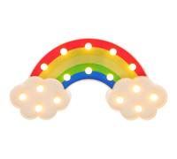 STOBAZA Lampe de Bureau LED Décorative Arc-en-Ciel, Veilleuse D'ambiance sans Batterie pour Chambre D'garçon et Filles, Lumière Chaude Esthétique, Lampe Décorative Murale Table, Éclairage