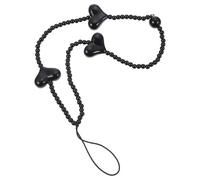 STOBAZA Lanière Téléphone Acrylique Cœur Décoratif Corde Courte Anti-perte Détachable pour Smartphone Cordon Tour de Cou Polyvalent pour Clés et Appareils Mobiles