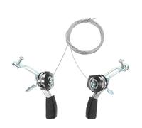 STOBAZA Levier de Vitesses Vélo en Aluminium Léger, Manette Double Dérailleur Précise, Ensemble 1 Paire, Compatible VTT et Vélo de Route, Accessoires Cyclisme pour Contrôle de Changement