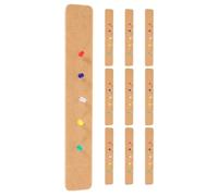 STOBAZA Lot de 10 Bandes Adhésives en Feutrine Jaune 33 X 5 CM pour Tableau d'Affichage Mural Notes et Messages Tableau Mémo Autocollant pour Bureau Maison et Espaces Communautaires