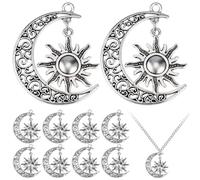 STOBAZA Lot De 10 Breloques Lune Et Soleil En Alliage Vintage Pour Bijoux Diy, Charms Unisexes Dorés, Pendentifs Compacts Pour Bracelets, Colliers Et Créations Artisanales Au Style Astral