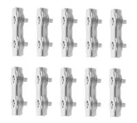 STOBAZA Lot de 10 Clips Câbles en Acier Inoxydable Duplex à Double Boulon M5, Pinces Métalliques Robustes pour Câbles, Fixation Résistante aux Intempéries, Usage Industriel et Marine,