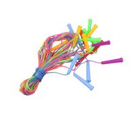 STOBAZA Lot de 10 Cordes à Sauter en PVC Haute Résistance Poignées en Plastique Corde à Sauter de Plus de 2 Mètres Portable pour Garçon et Filles Éducatif et Activité Couleur Aléatoire