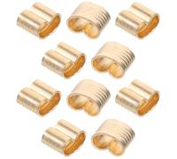 STOBAZA Lot de 10 Cosses Cuivre pour Courroies Synchronisation Imprimante 3d, Embouts de Câble Électriques sans Anneau, Connecteurs de Câblage Précis Compatibles Gt2, Kit Réparation