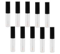 STOBAZA Lot de 10 Flacons D’Eyeliner Rechargeables 8 Ml avec Pinceau Fin Tubes Vides Transparents Anti-Fuite Accessoires Maquillage Précis pour Retouches et Voyages
