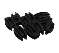STOBAZA Lot de 10 Isolateurs de Clôture Électrique en Plastique Noir pour Ferme, Isolant, Maintien du Fil sans Perte D'énergie, Accessoires Agricoles Fiables