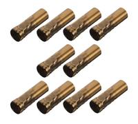 STOBAZA Lot de 10 Manchons de Bougie en Fer Doré Ancien 25X80Mm pour Douilles E14 Accessoires Légers Vintage pour Lampes Suspendues en Cristal Décoration Intérieure et Ambiances Cosy