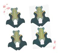 STOBAZA Lot De 100 Plateaux Allongés Queue De Poisson Verts Pour Nail Art, Accessoires De Manucure, Guide Précis Pour Extension D’ongles Acrylique Et Cristal, Usage Professionnel Et Salon