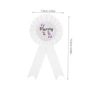 STOBAZA Lot De 2 Badges De Fête pour Révéler Le De Votre Bébé pour Fêter Un Futur Papa Ou Une Future Maman pour Décorer Votre Fête Prénatale Blanc