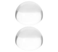 STOBAZA Lot de 2 Loupes de Lecture à Dôme Optique en Acrylique 10x, Presse-Papier Demi-sphère 6 Cm, Loupe de Bureau Portable pour Journaux, Cartes et Documents, Accessoire de Bureau