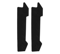 STOBAZA Lot de 2 Protège-chaînes en Silicone Noir pour VTT et Vélos de Route, Autocollants Adhésifs Étanches pour Protection de Cadre Éclats et Usure, Protection Base Arrière Résistante