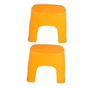 STOBAZA Lot De 2 Tabourets en Plastique Marchepied De Salle De Bain en Plastique avec Trou - Siège Compact pour La La Toilette La Chambre À Coucher Le Change De Chaussures
