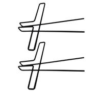 STOBAZA Lot de 2 Trombones Musicaux Métalliques Noirs, Taille Moyenne, Clips de Partitions Pratiques pour Pupitres à Partitions, Maintien Sécurisé des Pages pour Lecture et Performance