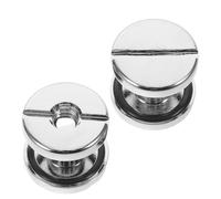 STOBAZA Lot de 2 Vis de Fixation pour Plaque Dorsale de Plongée Vis à Tête Plate en Acier Chromé Universelles pour Équipement de Plongée Filetage Sécurisé pour Snorkeling sous-Marines