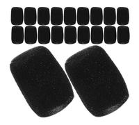 STOBAZA Lot de 24 Bonnettes Anti-Pop en Mousse Noire pour Microphone à Main Fil, Filtre Anti-Bruit, Protection Pare-Vent Légère et Flexible pour Enregistrement Vocal en Studio et Scène
