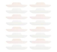 STOBAZA Lot de 24 Coussinets Anti-transpiration Jetables pour Chapeau et Col de Chemise, Ultra-minces 290x68mm, Blanc et Couleur Peau, Doublure Imperméable Invisible pour Protection