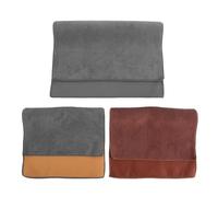 STOBAZA Lot de 3 Chiffons en Flanelle Marron et Bleu pour Clavier de Piano et Instruments à Vent, Nettoyage Sûr et Réutilisable, pour Voyage et Protection Anti-rayures
